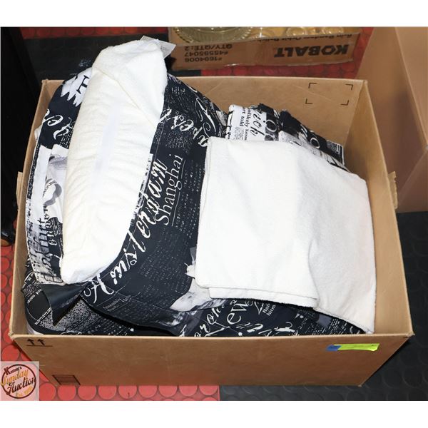 LOT OF PASSPORT QUEEN-SIZE DUVET COVER,