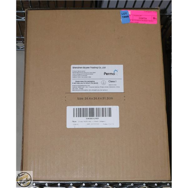 NEW WITH BOX PERMO WALL SHADE LAMP