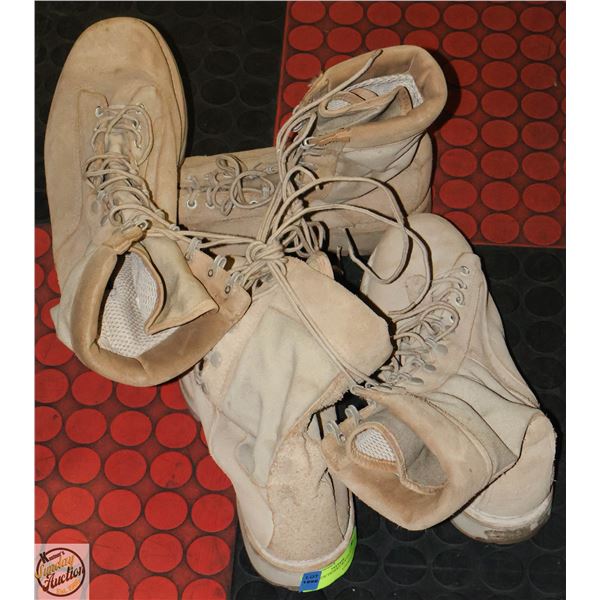 STEEL TOE DESERT BOOTS X 2- 10.5W