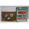 Image 1 : 2 METAL SIGNS 16" X 12" (CAR WASH+WINCHESTER)