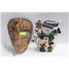 Image 1 : SNOW MAN AND WOODEN FACE
