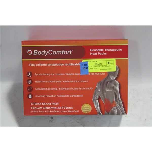 REUSEABLE THERAPUTIC HEAT PACK CASE OF 4