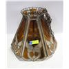 Image 1 : VINTAGE FAUX AMBER GLASS TIFFANY STYLE HANGING