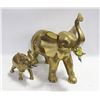 Image 1 : PAIR OF BRASS ELEPHANTS