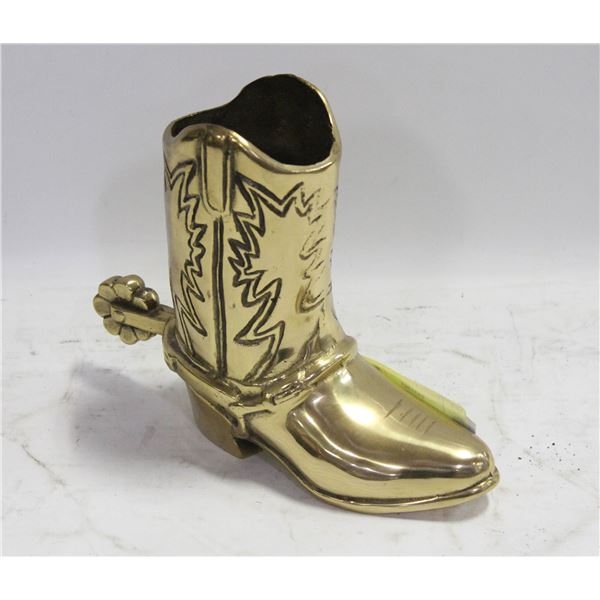 BRASS COWBOY BOOT