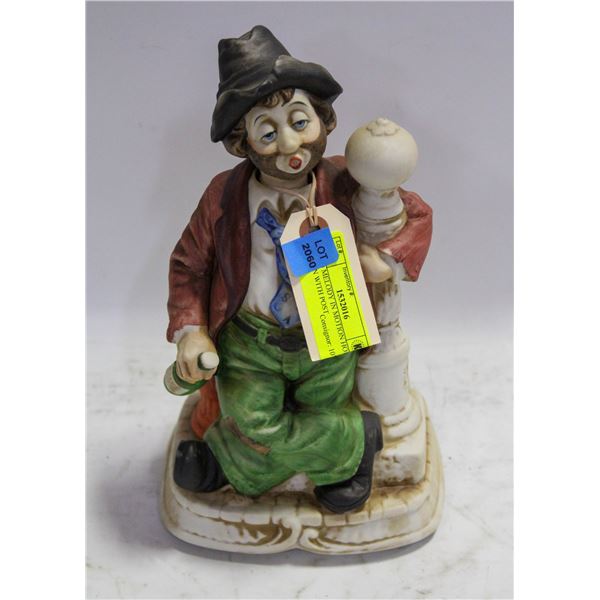 WACO MELODY IN MOTION HOBO CLOWN WITH POST