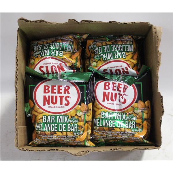 12 PKS OF BEER, NUTS, WASABI FLAVOUR BB JAN 2025