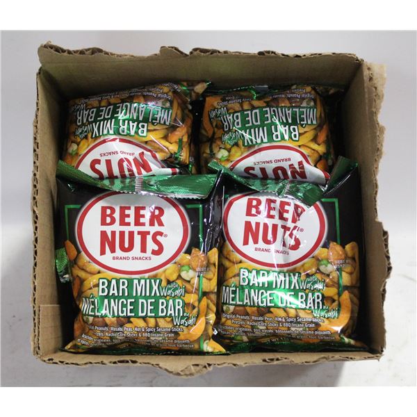 12 PKS OF BEER, NUTS, WASABI FLAVOUR BB JAN 2025
