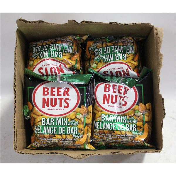 12 PKS OF BEER, NUTS, WASABI FLAVOUR BB JAN 2025