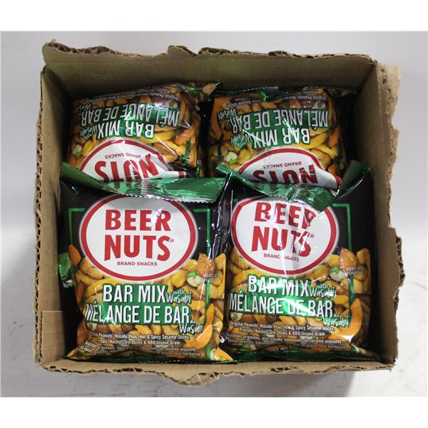 12 PKS OF BEER, NUTS, WASABI FLAVOUR BB JAN 2025