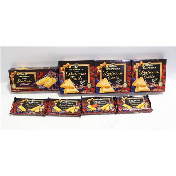 CAMPBELL SCOTTISH SHORTBREAD EIGHT PACKS