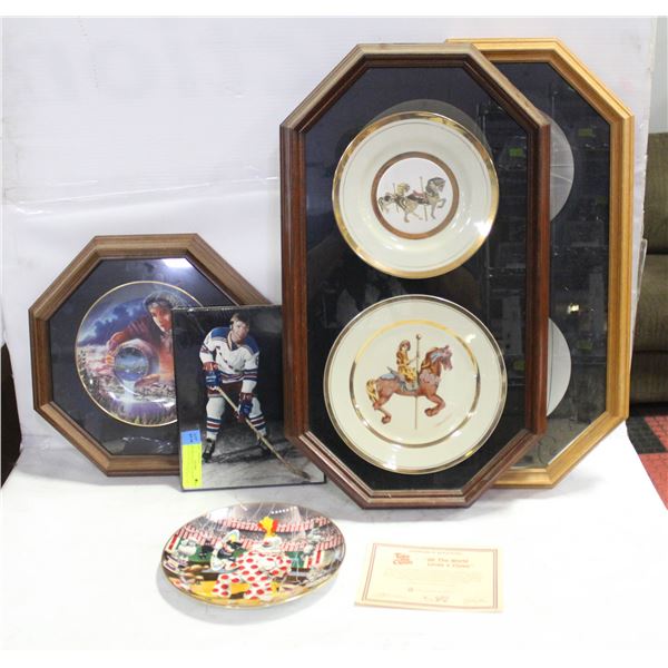 LOT OF FIVE WALL HANGINGS INCLUDES DECORATIVE