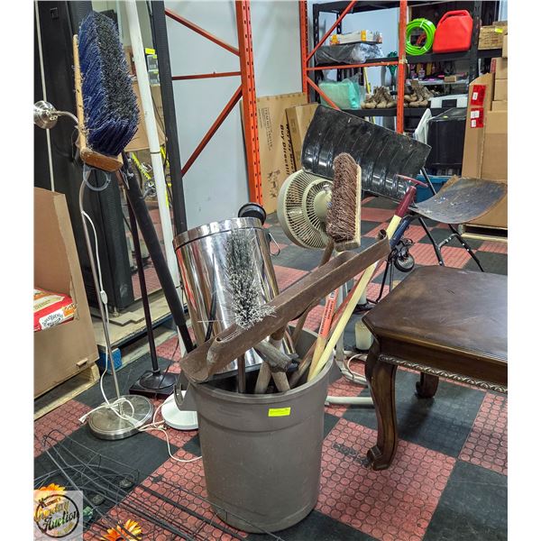 LARGE OUTDOOR GARBAGE CAN WITH