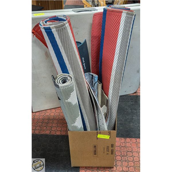 5 FLOOR MATS-RV IS 8FT BY 5FT AND