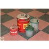 Image 1 : LOT OF VINTAGE GAS CONTAINERS