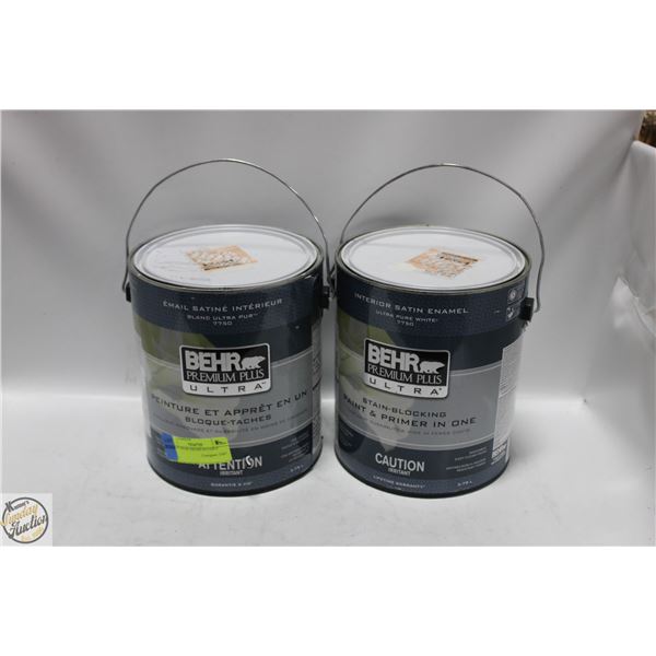 LOT OF BEHR PREMIUM PAINT