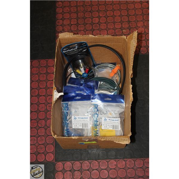 LOT OF SEALED CAT6 & CABLES