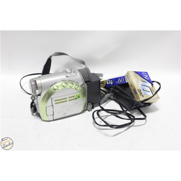 JVC CAMCORDER & SEALED TAPES