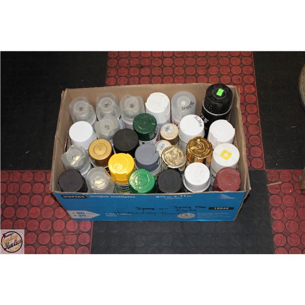 LARGE LOT OF FULL SPRAY PAINTS