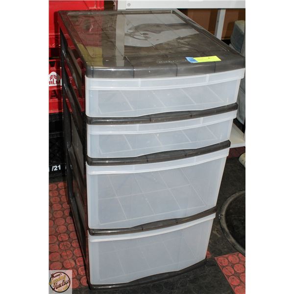 4 DRAWER TOTE ON WHEELS GRACIOUS LIVING