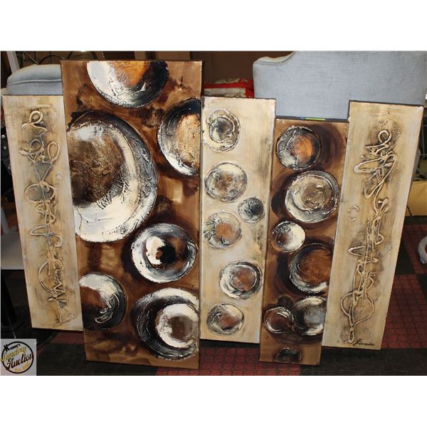 LARGE PIECE OF ARTWORK APPROX. 48 BY 40 INCHES