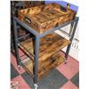 SERVING CART WITH TRAY