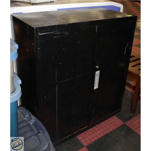 BLACK FILE CABINET