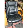 Image 1 : BLACK OFFICE CHAIR - ARMS SHOW WEAR (SMALL HOLES)