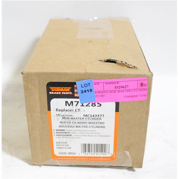 DORMAN NEW MASTER CYLINDER M71285