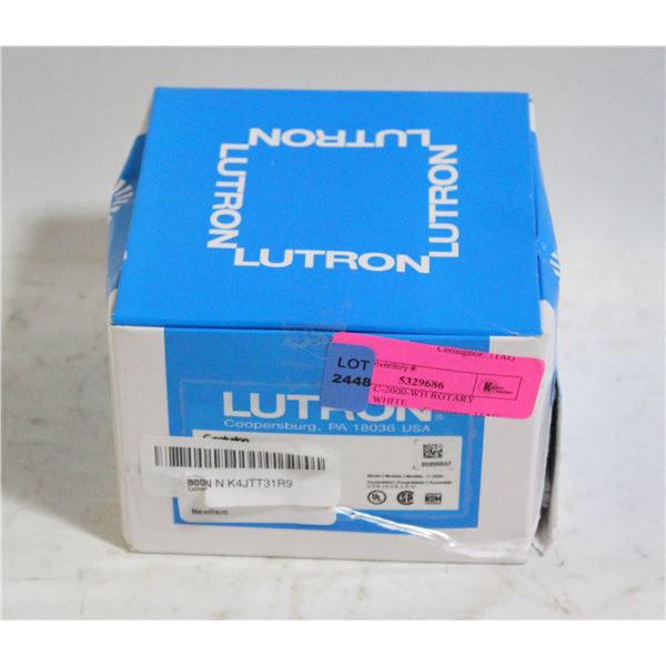 LUTRON C-2000-WH ROTARY DIMMER WHITE