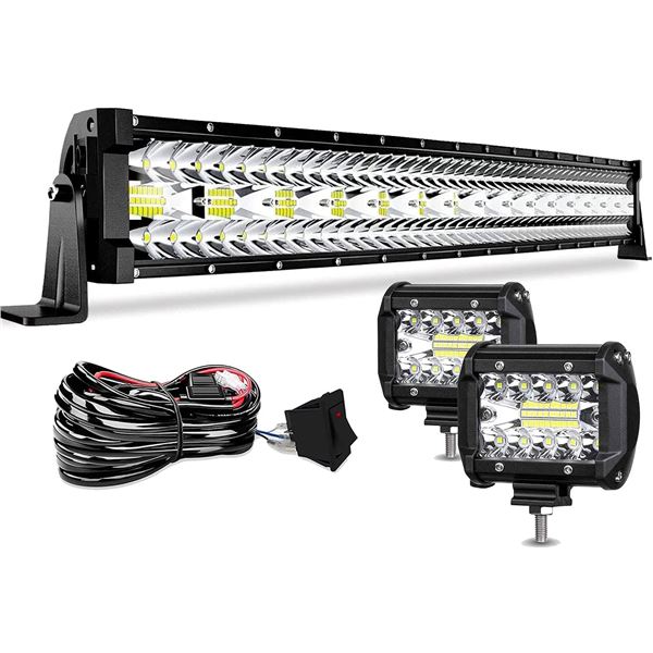 NEW DAKRIDE 32" LED LIGHT BAR KIT, 585W, OFFROAD