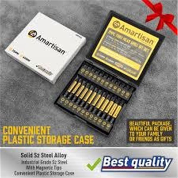 NEW AMARTISAN 24PC TORX HEAD DRILL BIT SET