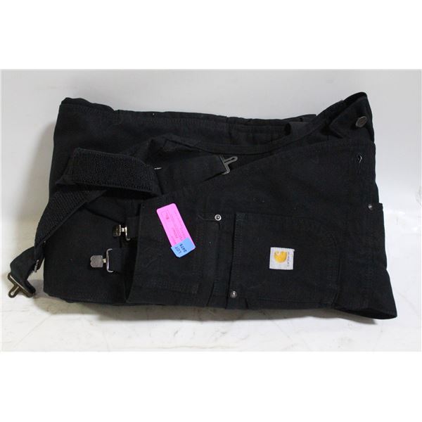CARHARTT RELAXED FIT SMALL BLACK COVERALLS