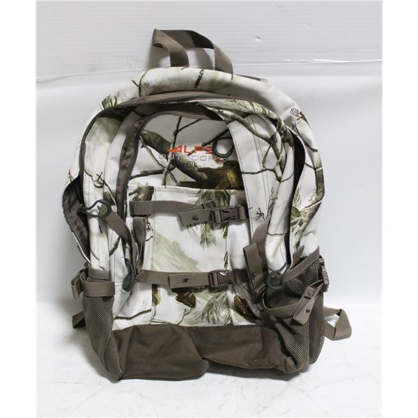WHITE CAMO BACK PACK