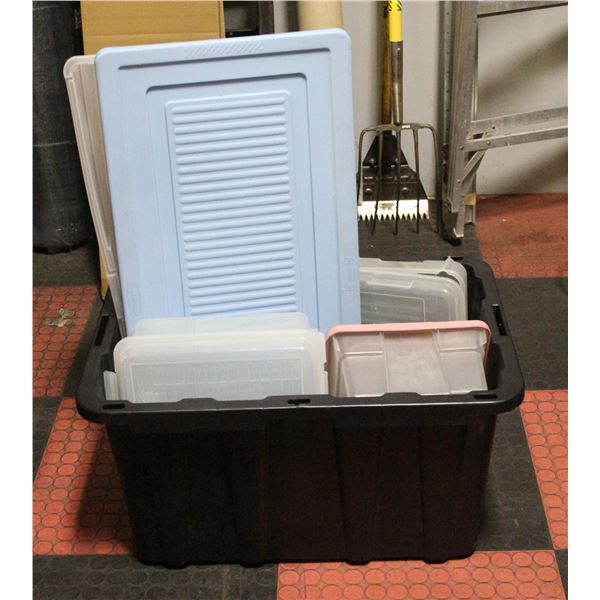 BUNDLE OF STORAGE TOTES/BASKETS