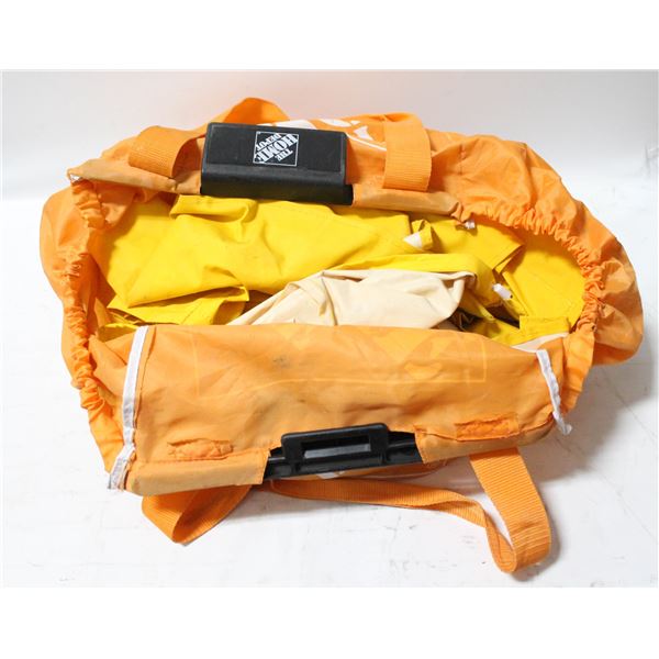 2 X RAIN SUIT LG, XLG W/HD BAG