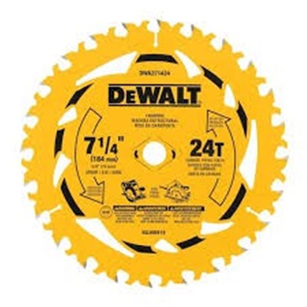 NEW DEWALT 2 FRAMING 7 1/4" 24T BLADE