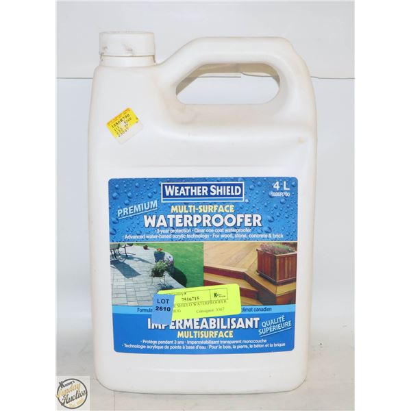 WEATHER SHIELD WATERPROOFER 4L FULL JUG
