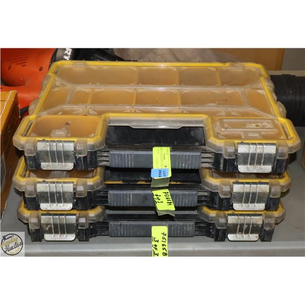 STANLEY STORAGE BINS - 18X14X2 ½ IN, - SET OF 3