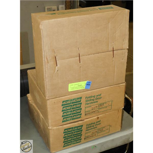 3 NEW CASES OF FOLDING & SLIDING DOOR HARDWARE