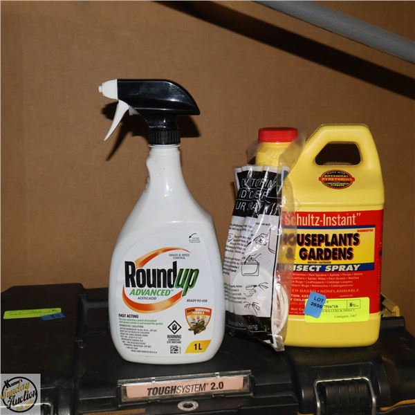 LOT OF WEED KILLERS & INSECT SPRAY