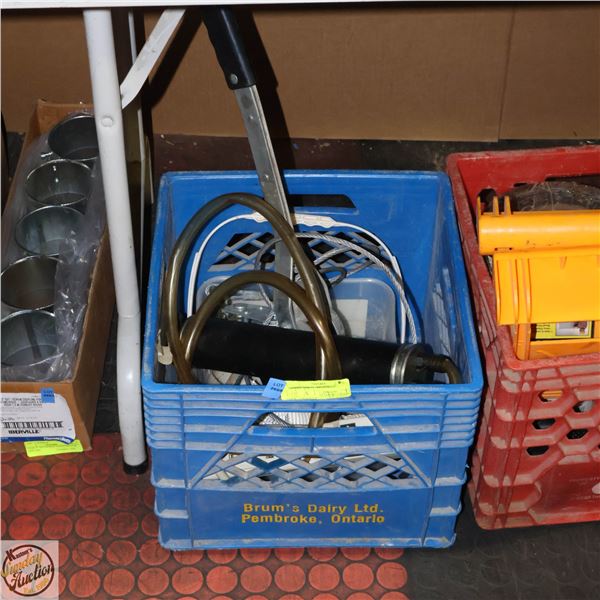 LOT OF USEFUL GARAGE ITEMS INCLUDING WINCH