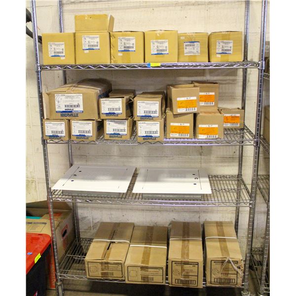 COMPLETE RACK OF ASSORTED ELECTRICAL