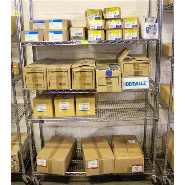 COMPLETE RACK OF ASSORTED ELECTRICAL