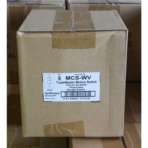 2 NEW CASES OF MOTION SENSORS - 6 PER CASE