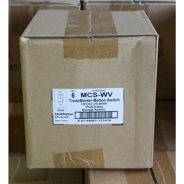 2 NEW CASES OF MOTION SENSORS - 6 PER CASE