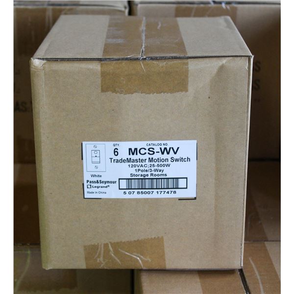 2 NEW CASES OF MOTION SENSORS - 6 PER CASE