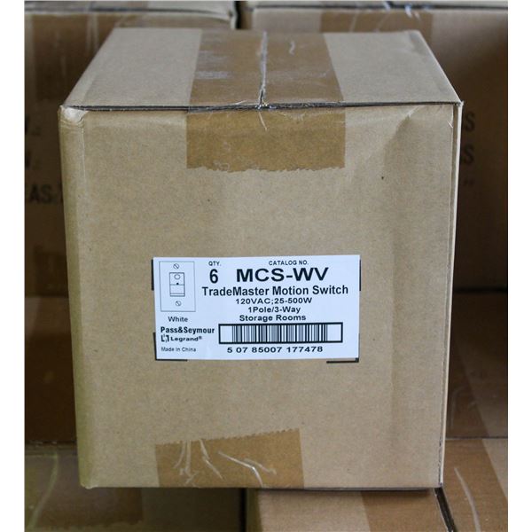 2 NEW CASES OF MOTION SENSORS - 6 PER CASE