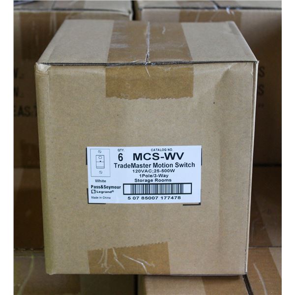 2 NEW CASES OF MOTION SENSORS - 6 PER CASE