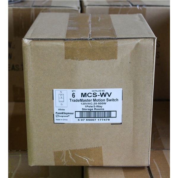 2 NEW CASES OF MOTION SENSORS - 6 PER CASE